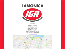 Tablet Screenshot of lamonica.com.au